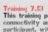 Training 7.13