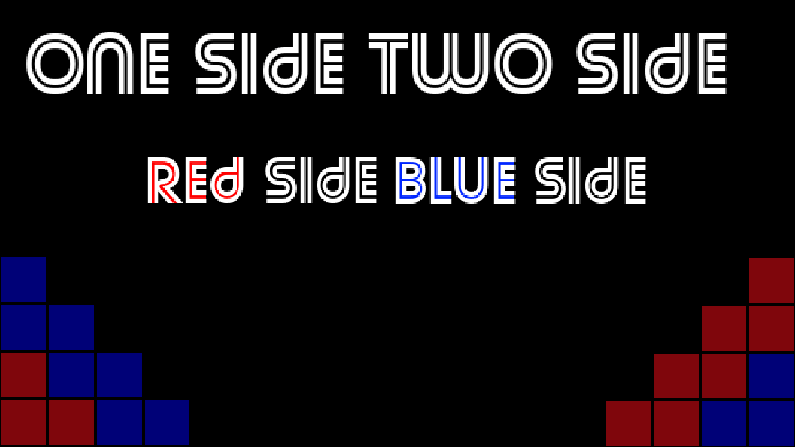 One Side Two Side Red Side Blue Side Cover