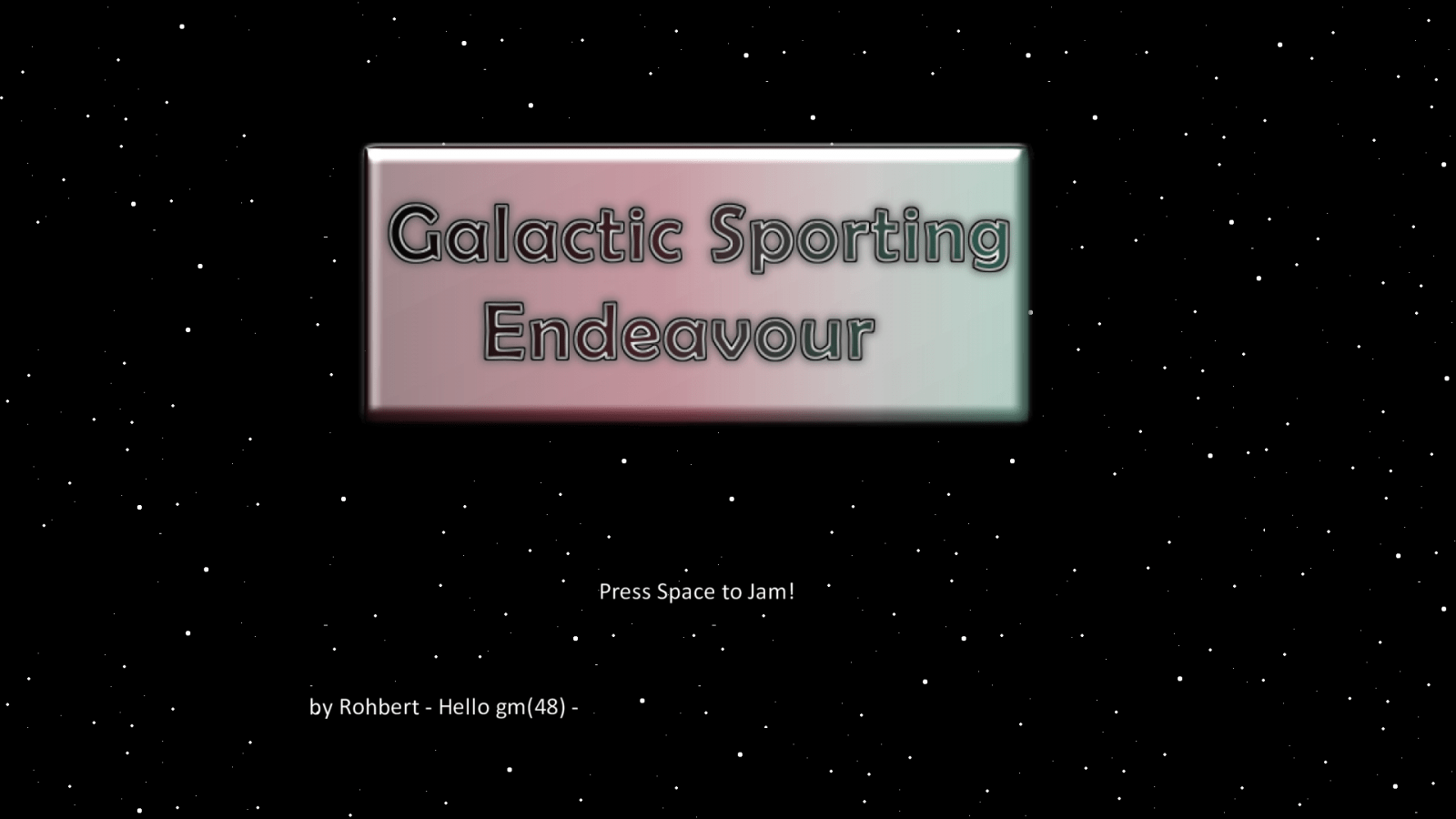 Galactic Sporting Endeavour Cover