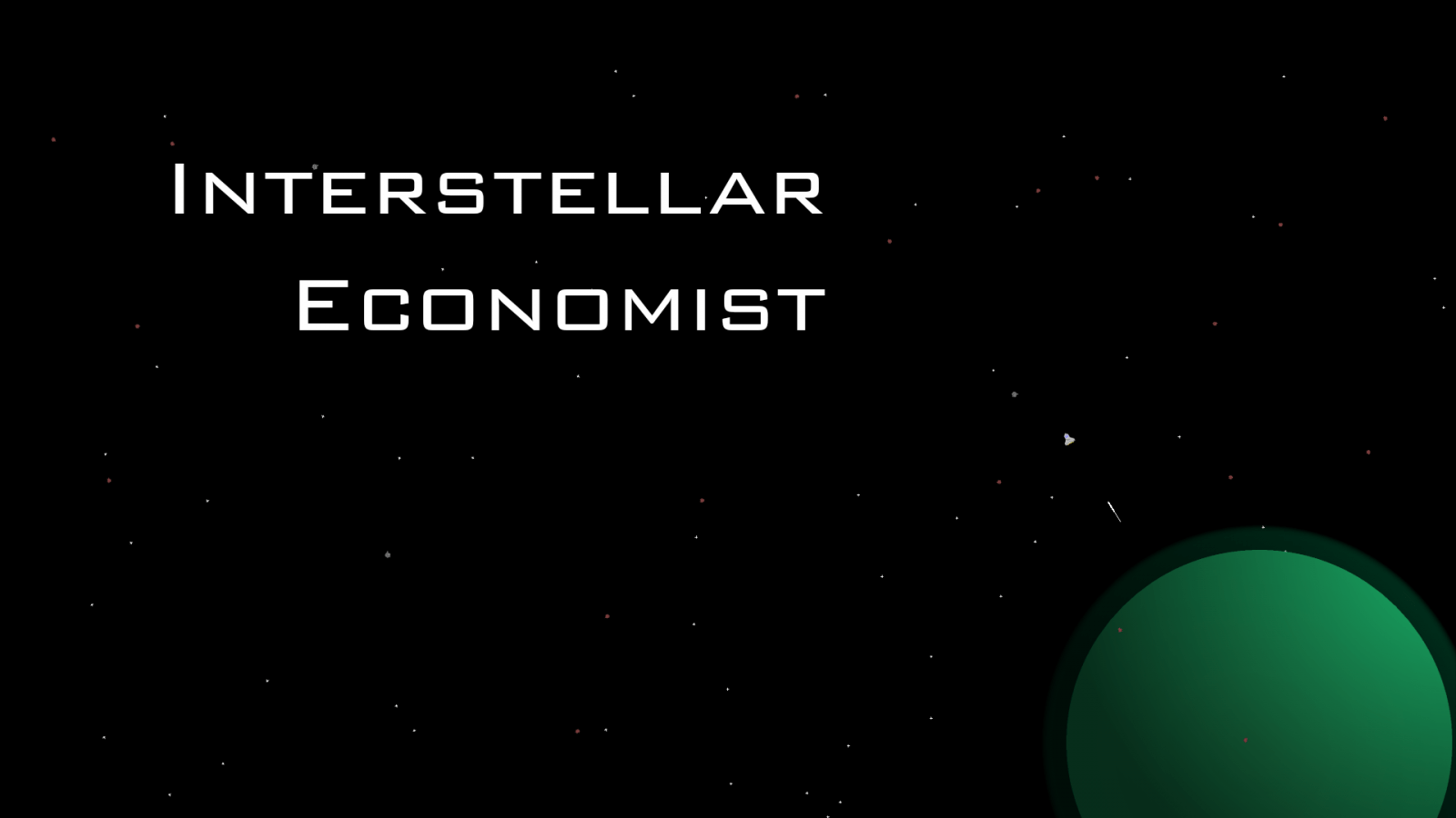 Interstellar Economist Cover