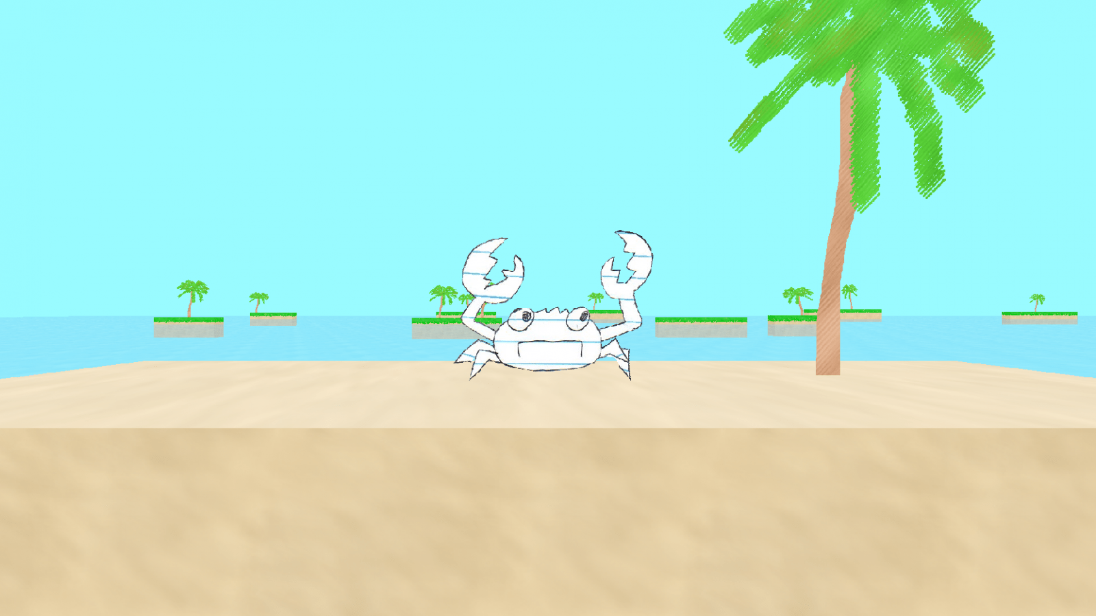 The Poorly Drawn Crab's Amazing Blocky Island Adventure! Cover