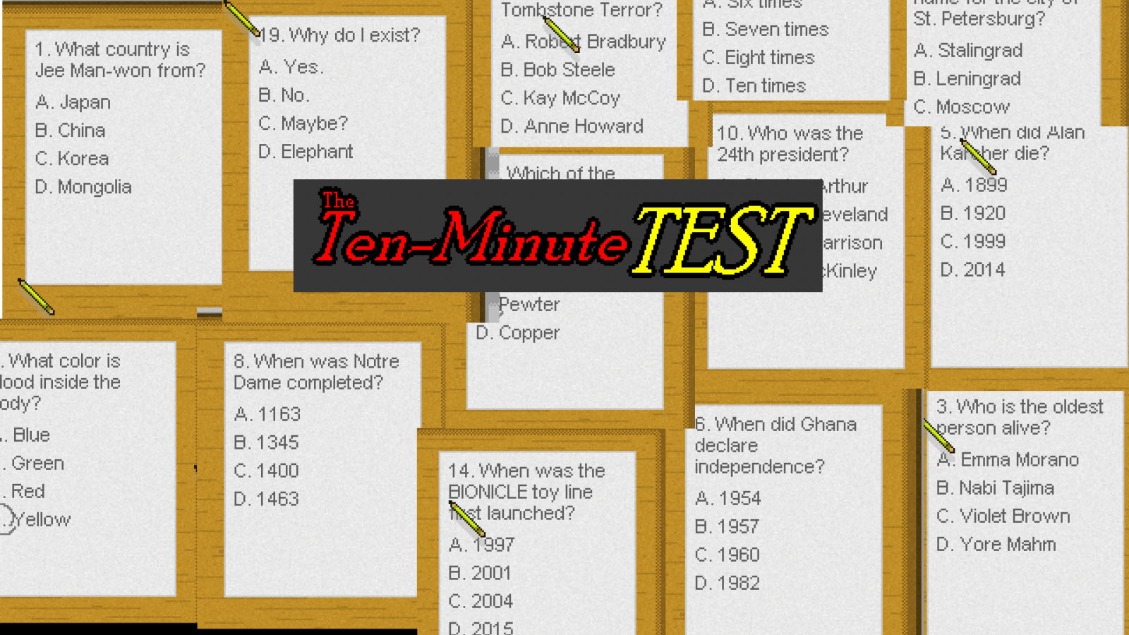 The Ten-Minute Test Cover