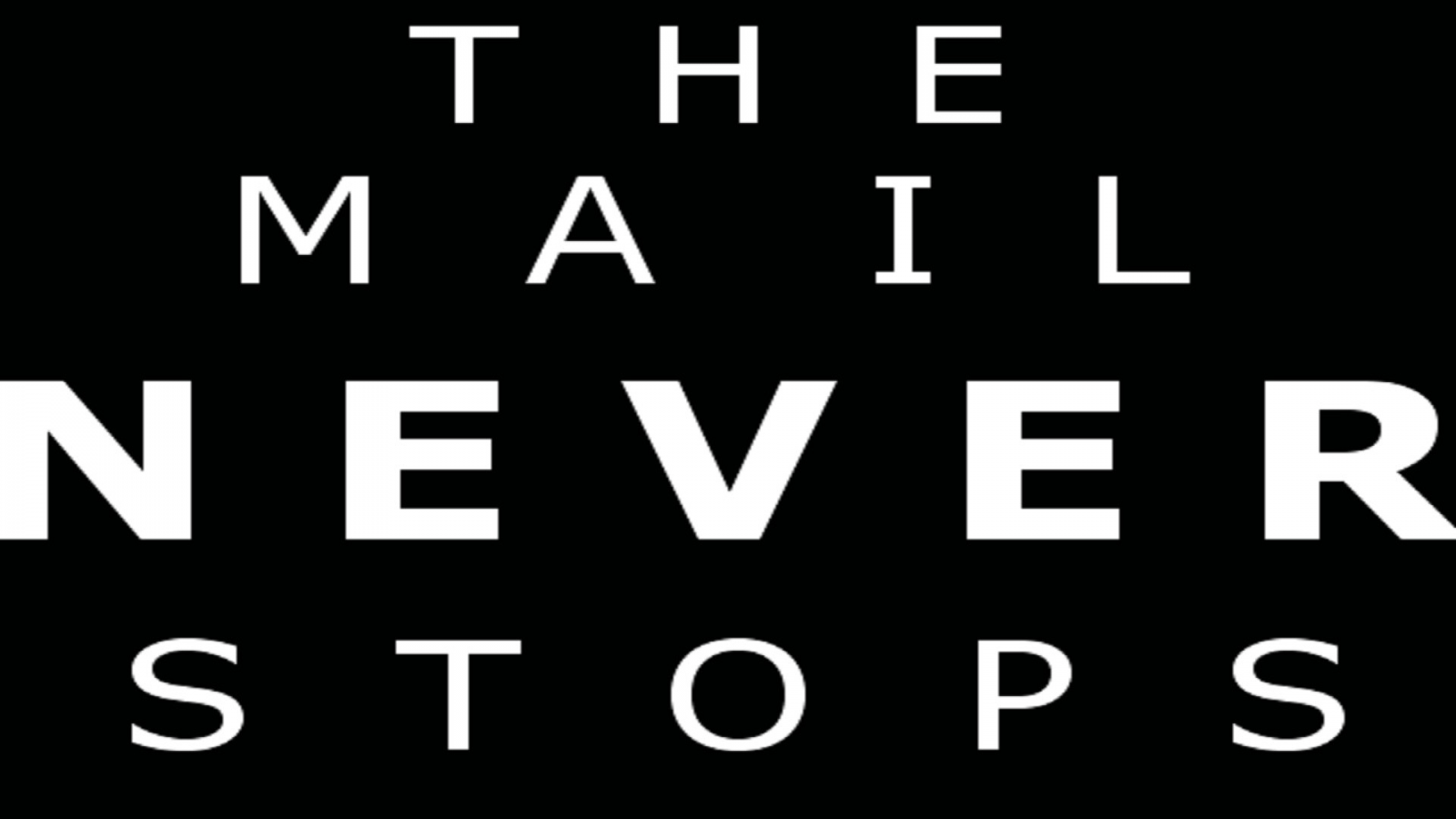 The Mail Never Stops Cover