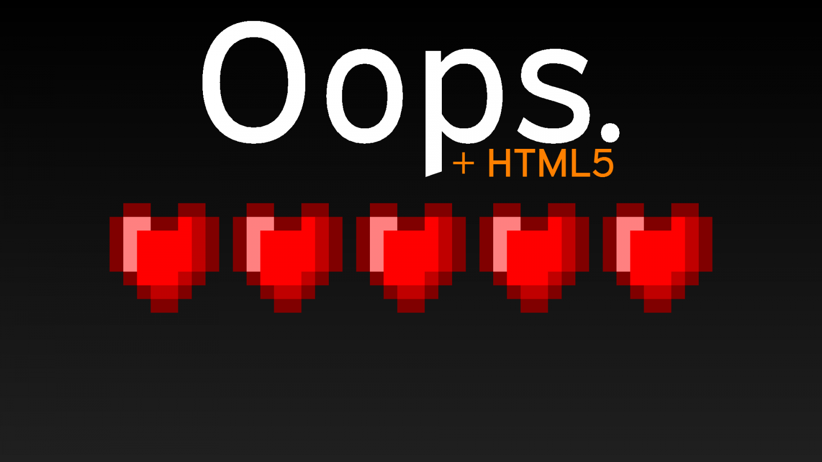 Oops. Cover