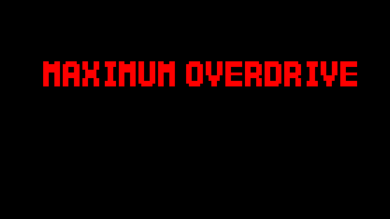MAXIMUM OVERDRIVE Cover